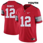 Youth NCAA Ohio State Buckeyes Sevyn Banks #12 College Stitched 2018 Spring Game Authentic Nike Red Football Jersey EI20Q05NI